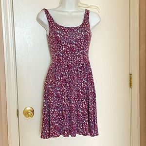🦅 American Eagle Purple Floral Dress